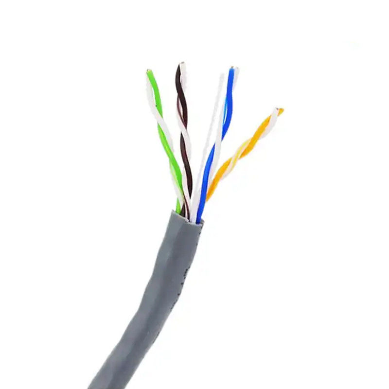 เครือข่ายที่ประสิทธิภาพดีกับหมวดหมู่ 5e สาย Ethernet วัสดุ PVC Jacket