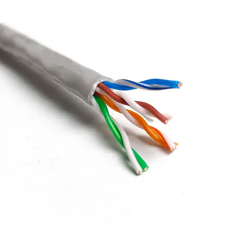 เครือข่ายที่ประสิทธิภาพดีกับหมวดหมู่ 5e สาย Ethernet วัสดุ PVC Jacket