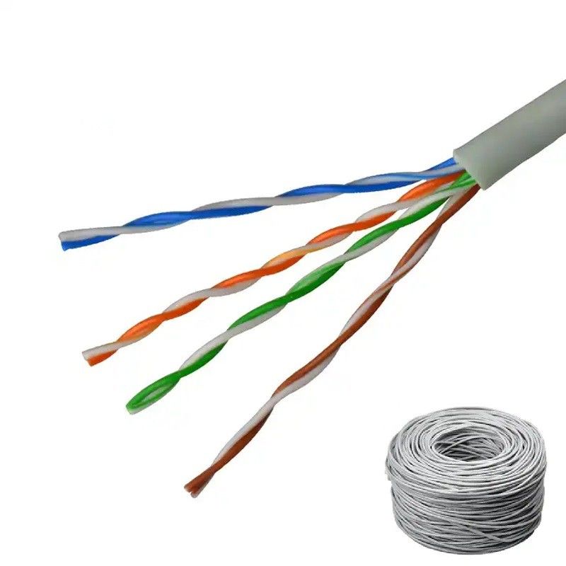 สายเคเบิล RJ45 LAN ประเภท 5e 24 AWG ขนาดสายพัด PVC Jacket สําหรับการเชื่อมต่อที่เรียบร้อย