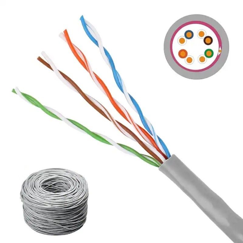 ทองแดงบริสุทธิ์ CCA คอนดิวเตอร์ CAT5e LAN Cable สําหรับ LAN Networking 305m
