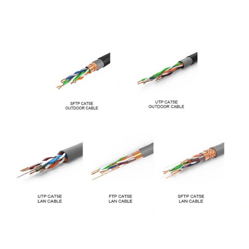 ทองแดงบริสุทธิ์ CCA คอนดิวเตอร์ CAT5e LAN Cable สําหรับ LAN Networking 305m