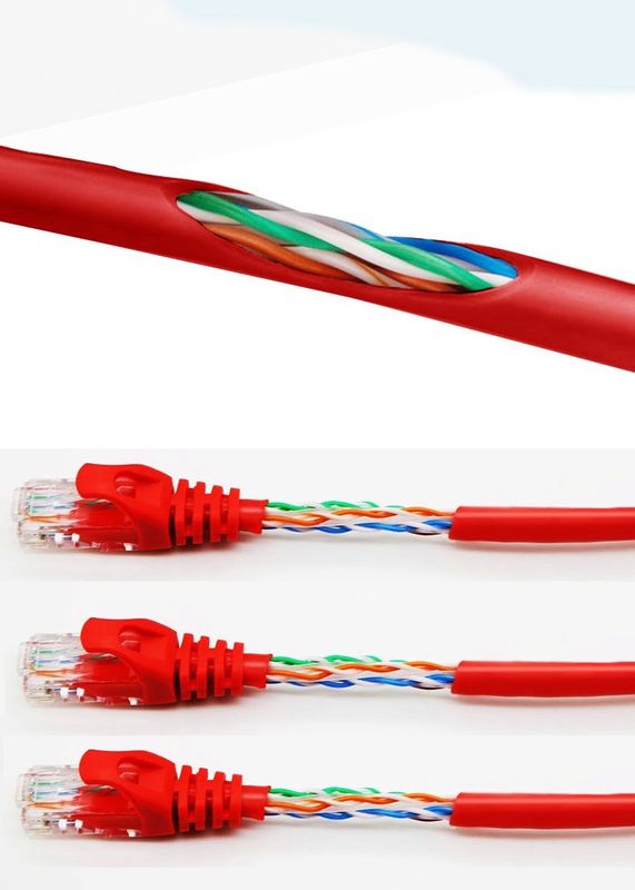 LSZH Jacket CAT5E Patch Cord สําหรับเชื่อมต่อเครือข่ายบ้านและสํานักงาน