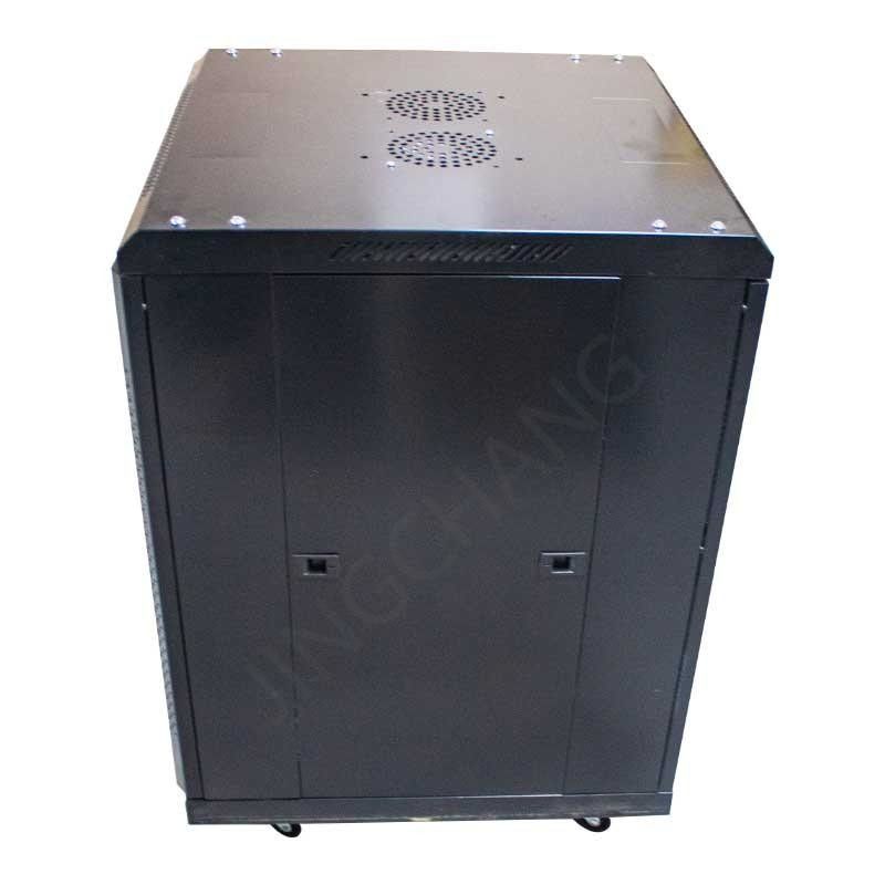 คีย์ล็อค Rack เครือข่าย 18U ด้วยโครงสร้าง 4 สายสําหรับการจัดตั้งที่ขยาย