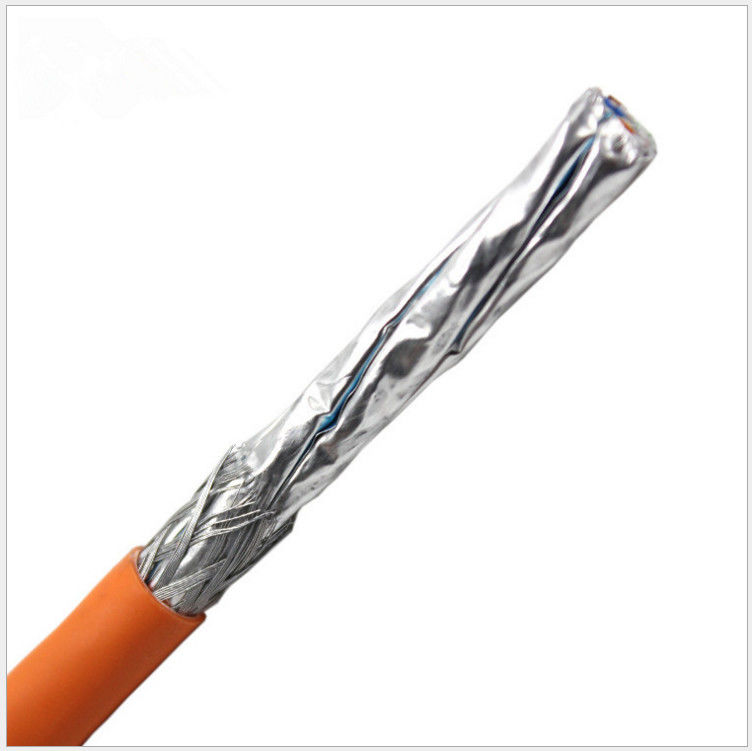 305 ม. ป้องกัน 23awg 0.58 มม. สาย LAN CAT7 ทองแดงเปลือย, สายเคเบิลเครือข่าย Cat 7