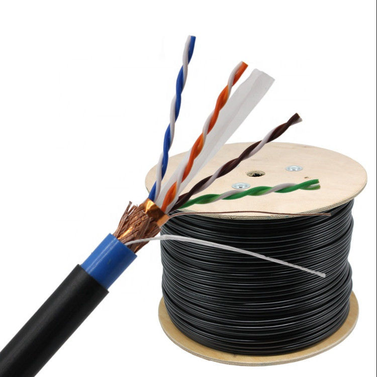305M PVC 4P Twisted Pair SFTP Cat6 Shielded Ethernet Cable, สายเคเบิล SFTP Cat6 PVC