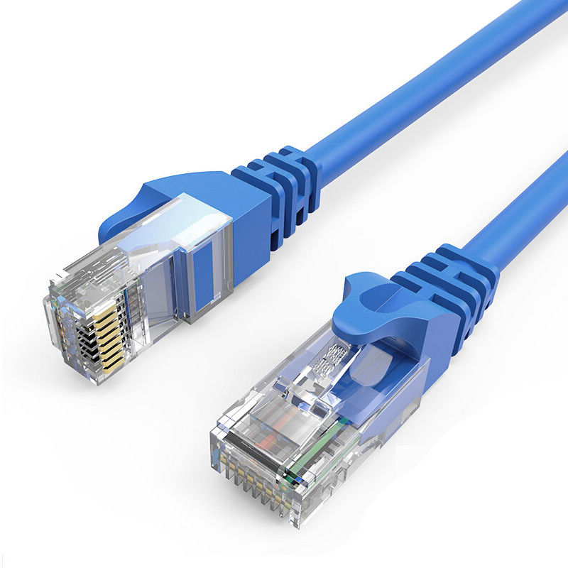 ขั้วต่อชุบทอง UTP BC CCA Cat5e Patch Cord สำหรับเล่นเกม