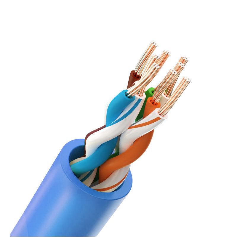 UTP Shield PVC 8 ​​Conductors Cat5e Patch Cord, External Cat5e Cable 50m