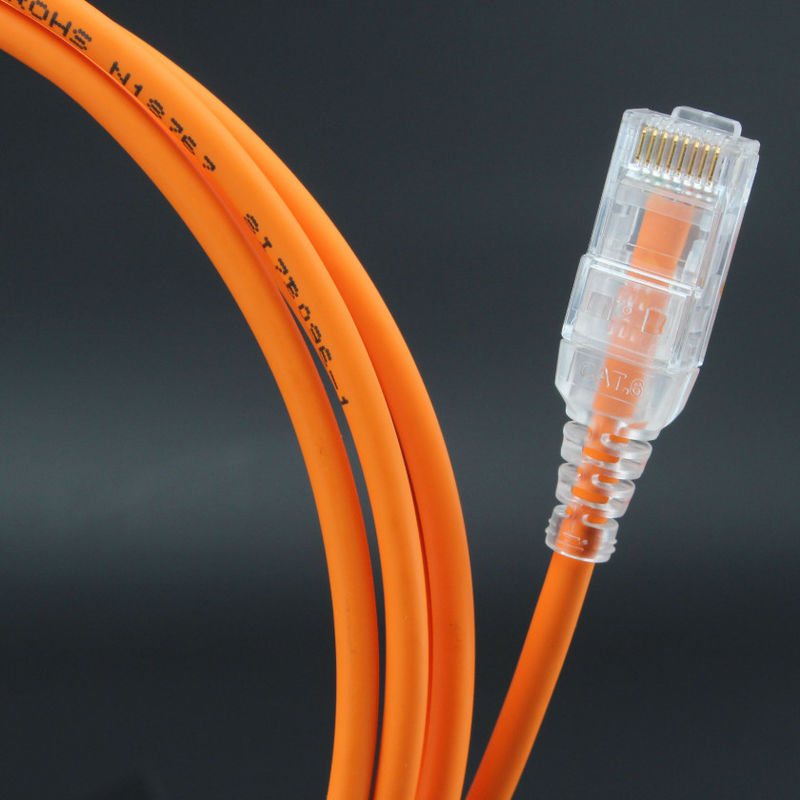 สายแพทช์ PVC Cat6 LSZH ความเร็วสูงเสถียร, สายเคเบิลอีเธอร์เน็ต 1000 Ft Cat6