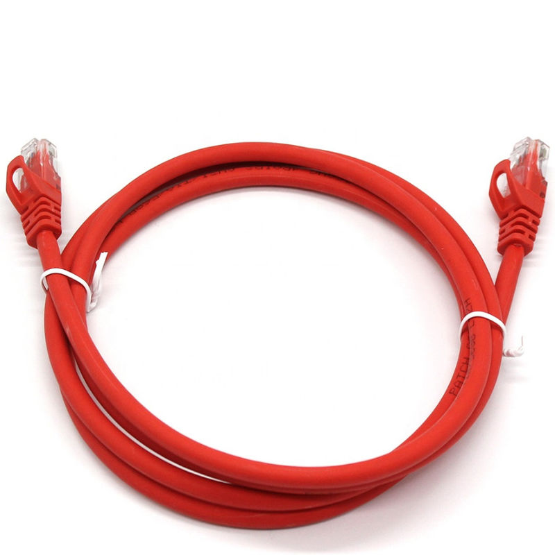 26AWG LSZH แจ็คเก็ตสายเคเบิลอีเธอร์เน็ต RJ45, สายแพทช์ RJ45 Cat5 Cat6 Cat5E