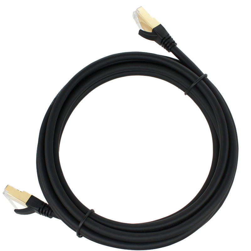 กำหนดเอง CE ROHS FTP SFTP Rj45 เสียบสายแพทช์ Cat7, สายเคเบิล Cat 7 Ethernet 1000 ฟุต
