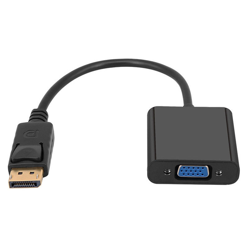 1080p Thunderbolt Male Display Port ไปยัง Female VGA Displayport to VGA Monitor Cable