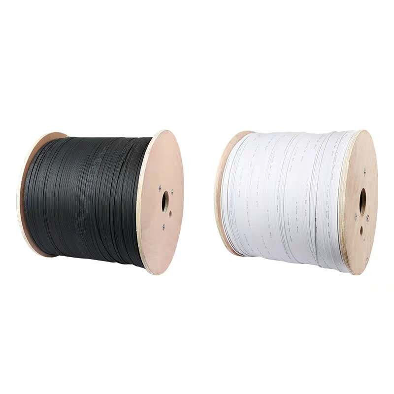 GJYFXCH G657A G652D 1 Core 2 Core FTTH Drop Cable, สายเคเบิลไฟเบอร์ออปติกอีเธอร์เน็ต