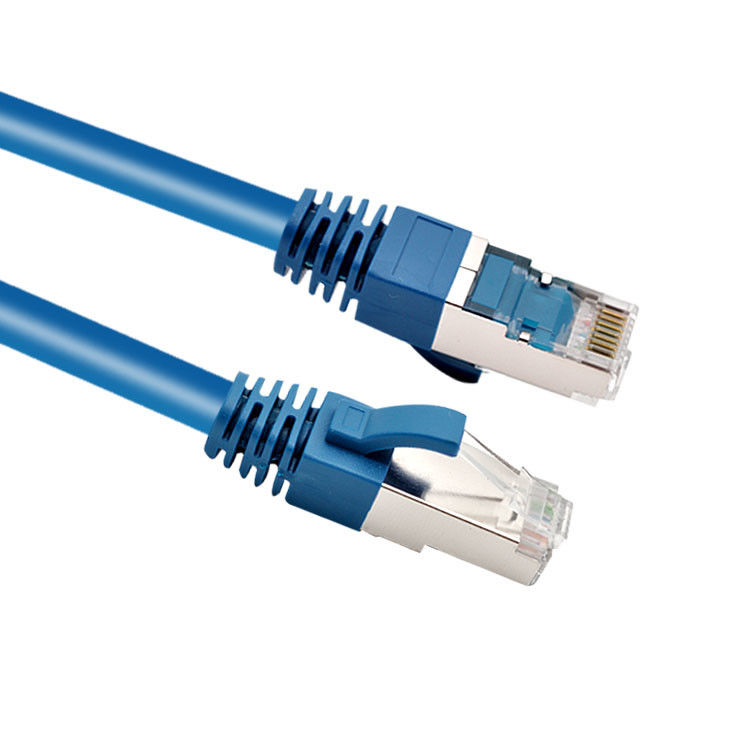 RJ45 SFTP ปลั๊กสายแพทช์เครือข่าย Cat 6 ที่ป้องกันด้วย Boot