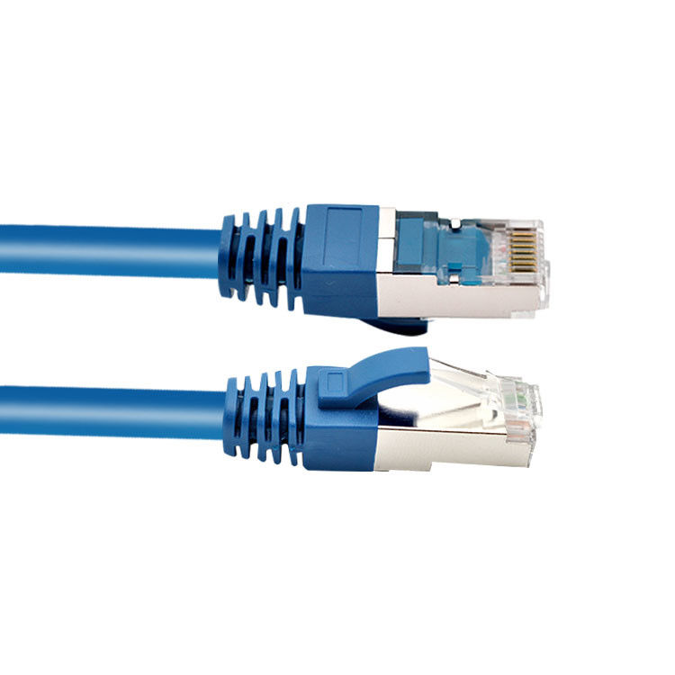 RJ45 SFTP ปลั๊กสายแพทช์เครือข่าย Cat 6 ที่ป้องกันด้วย Boot