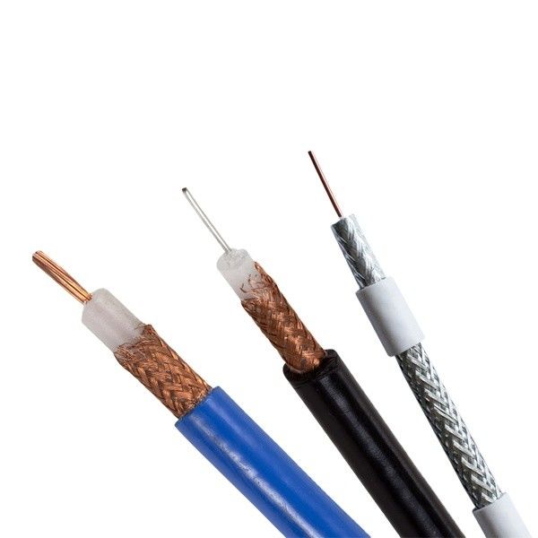 RG6 RG7 RG213 RG11 RF RG58 สายเคเบิลทีวีโคแอกเชียลสีดำ