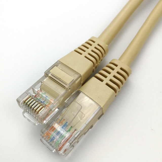 UTP Cat5e Rj45 ถึง RJ45 Network Ethernet Patch Cord Cable สีเหลือง