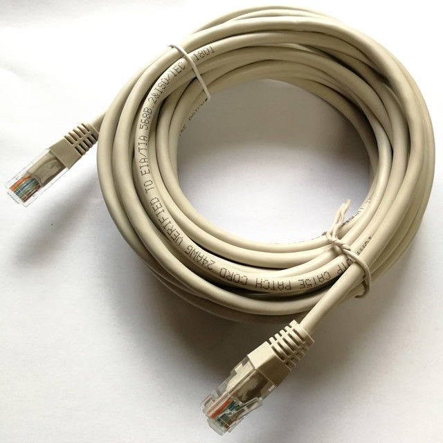 UTP Cat5e Rj45 ถึง RJ45 Network Ethernet Patch Cord Cable สีเหลือง