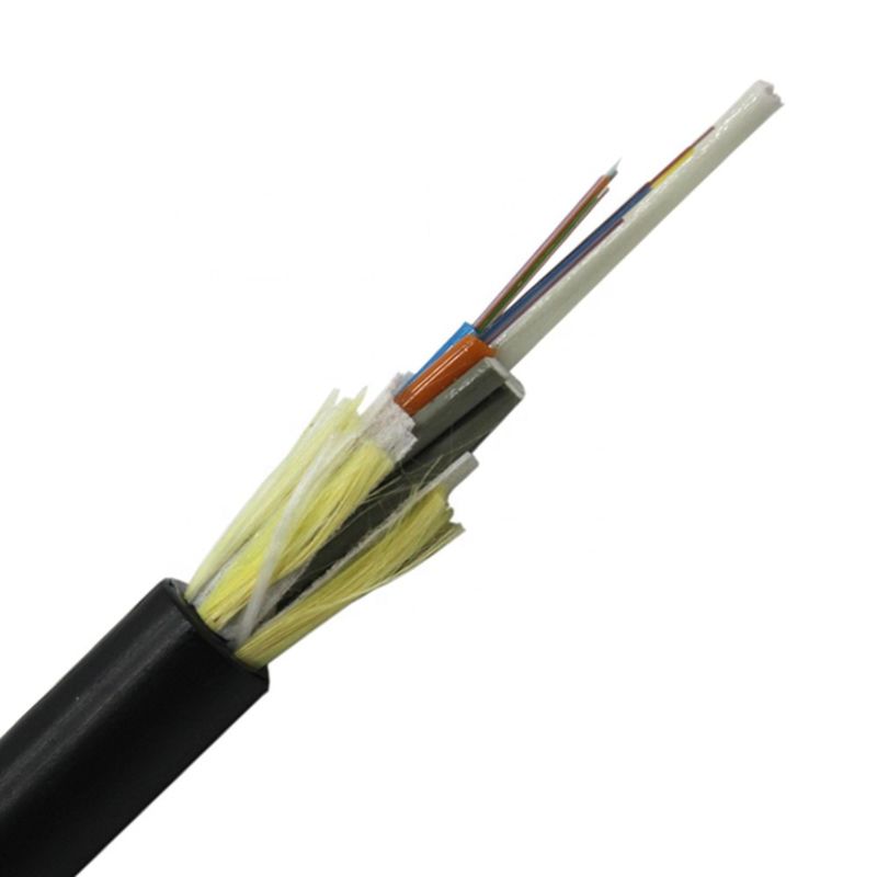 10 Core SM Single Mode G657A สายไฟเบอร์ออปติกเหนือศีรษะอิเล็กทริกทางอากาศ