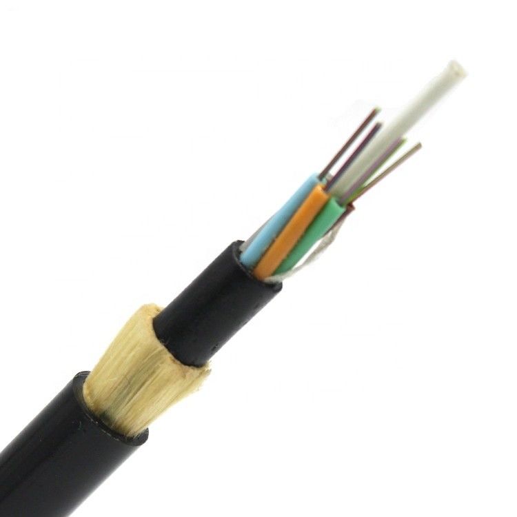 10 Core SM Single Mode G657A สายไฟเบอร์ออปติกเหนือศีรษะอิเล็กทริกทางอากาศ