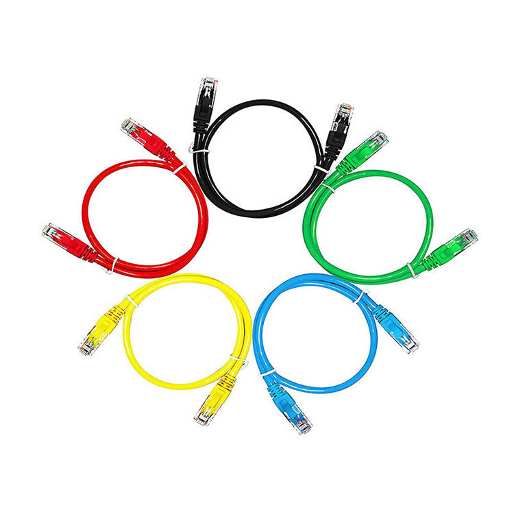 26AWG ทองแดงเปลือย PVC LSZH 3M 5M 10M สายแพทช์เครือข่าย