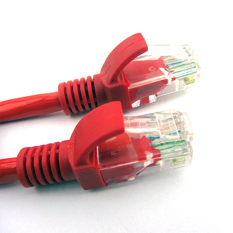 26AWG ทองแดงเปลือย PVC LSZH 3M 5M 10M สายแพทช์เครือข่าย