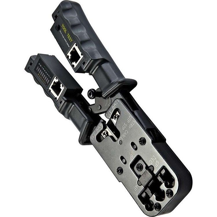 Multi Functional Wire Stripper Cable เครื่องมือเครือข่ายสำหรับ 8P6P4P และด้วยเครื่องทดสอบสายเคเบิล Crimping Tool