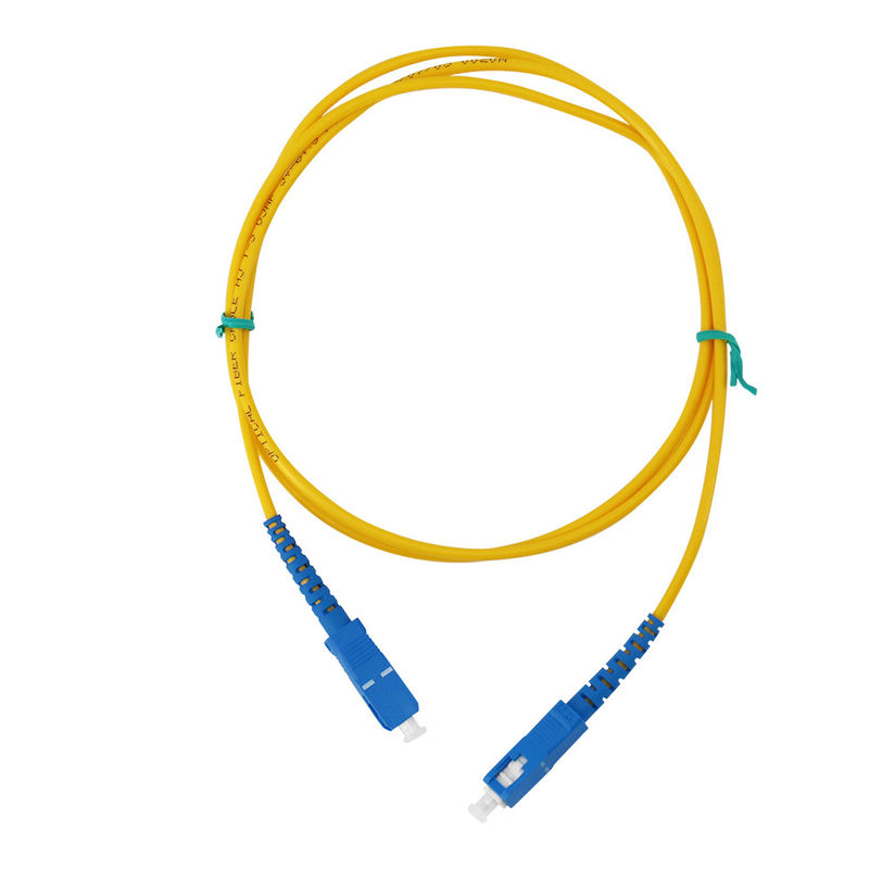 SC APC LC UPC โหมดดูเพล็กซ์เดี่ยว G657A G652D สายไฟเบอร์ออปติก Patch Cord Fiber Jumper