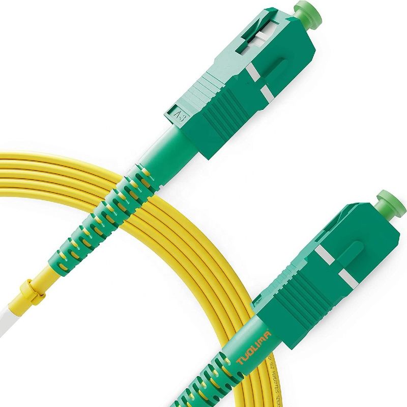 SC APC สายแพทช์ไฟเบอร์ออปติกโหมดดูเพล็กซ์เดี่ยวความยาว 1 เมตร