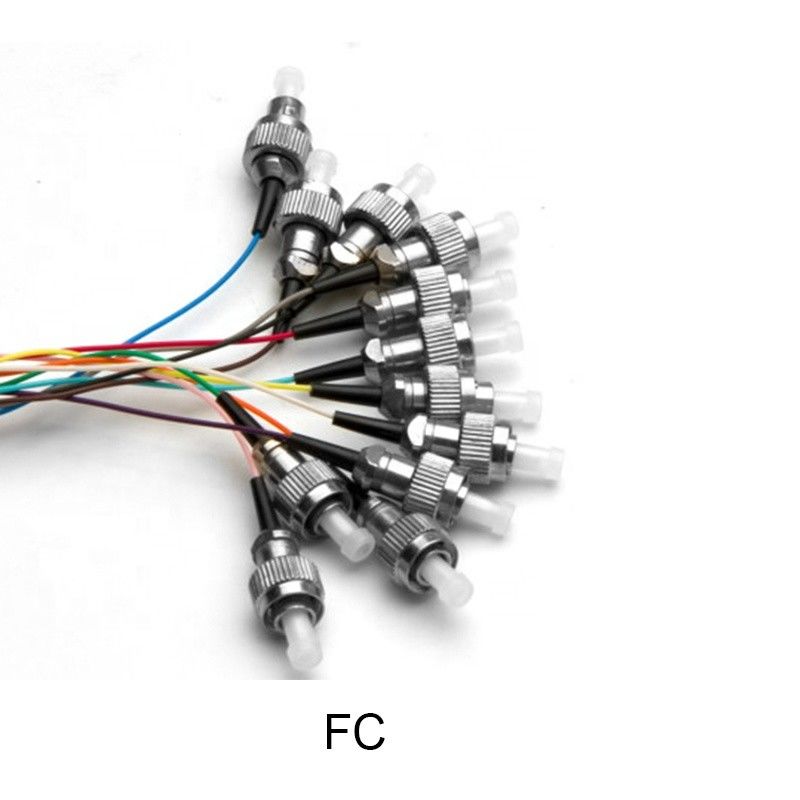 SC UPC FC LC SM G652D G657A สายแพทช์สาย Pigtail SC 12 สายไฟเบอร์ออปติก Patch Cord Patch