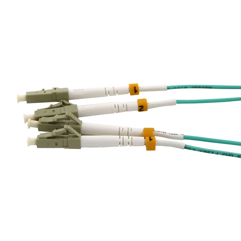 FTTH OM3 LC-LC-UPC 3mm 1m สายแพทช์ไฟเบอร์ออปติกดูเพล็กซ์ LSZH