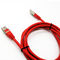 สายเคเบิลเครือข่าย Lan UTP FTP Cat6e Ethernet สีแดง 0.5m 1m 2m